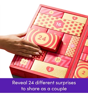 Адвент-календар для пар Lovehoney X Womanizer We-Vibe Couple's Advent Calendar 2025, 24 предмета