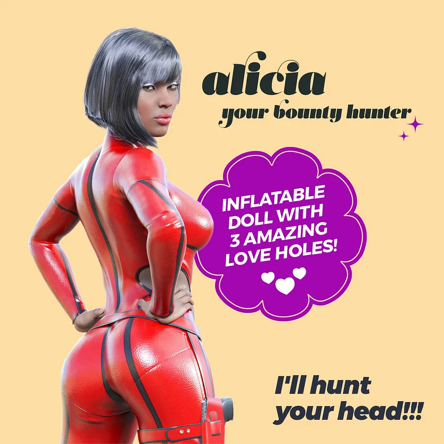 Секс-лялька з 3 отворами Crushious ALICIA The Inflatable Nurse, бежева, 155 см