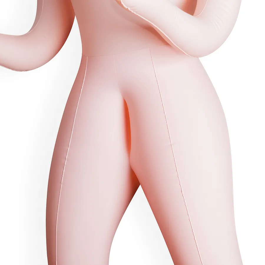 Секс-лялька з 3 отворами Crushious ALICIA The Inflatable Nurse, бежева, 155 см