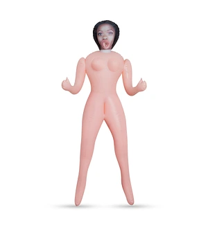 Секс-лялька з 3 отворами Crushious ALICIA The Inflatable Nurse, бежева, 155 см