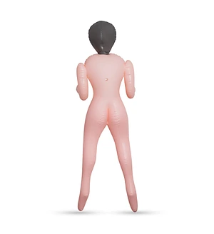 Секс-лялька з 3 отворами Crushious ALICIA The Inflatable Nurse, бежева, 155 см