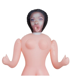 Секс-лялька з 3 отворами Crushious ALICIA The Inflatable Nurse, бежева, 155 см