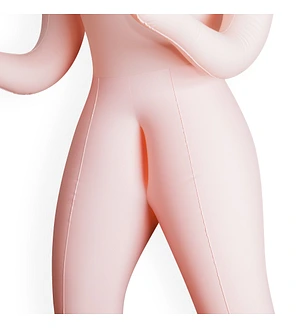 Секс-лялька з 3 отворами Crushious ALICIA The Inflatable Nurse, бежева, 155 см