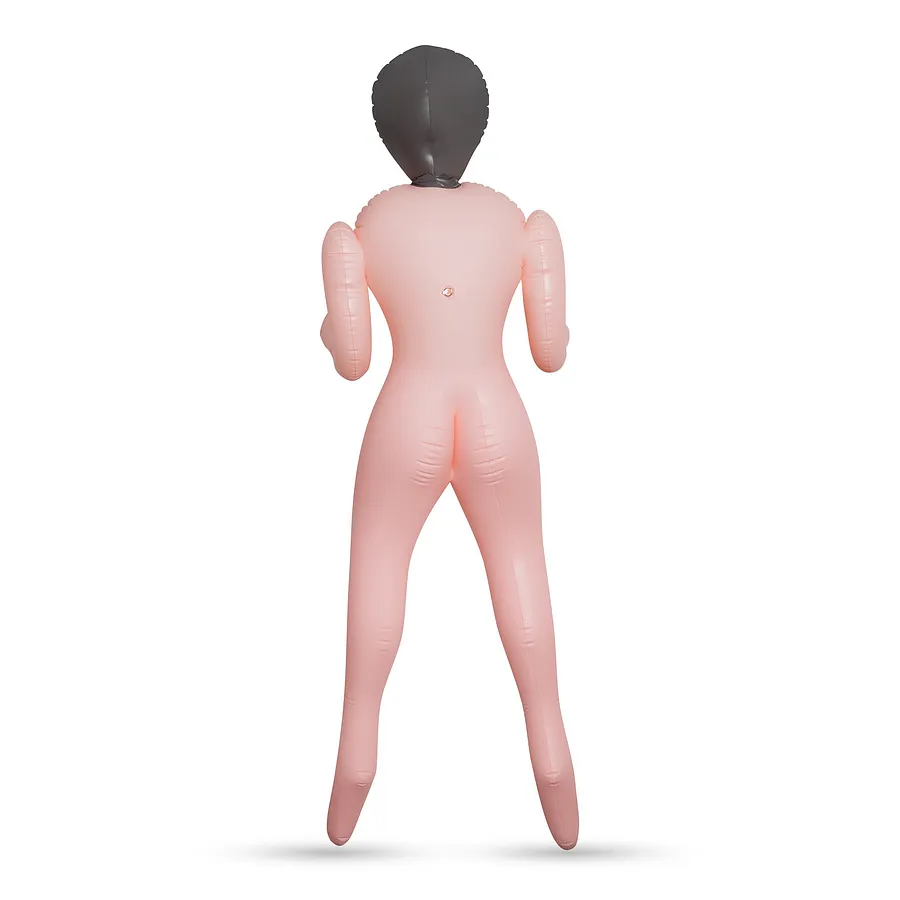 Секс-лялька з 3 отворами Crushious LUCIA The Inflatable Nurse, бежева, 155 см