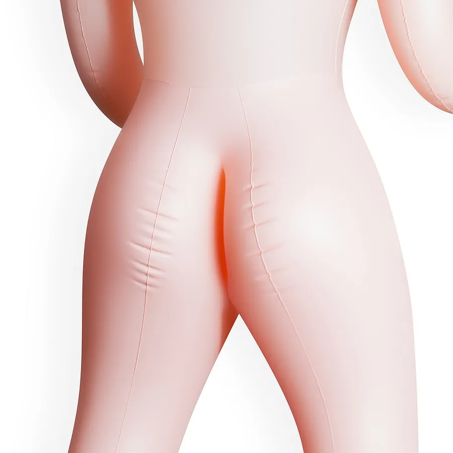 Секс-лялька з 3 отворами Crushious LUCIA The Inflatable Nurse, бежева, 155 см