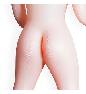 Секс-лялька з 3 отворами Crushious LUCIA The Inflatable Nurse, бежева, 155 см