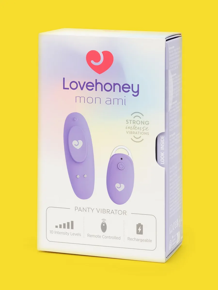 Вібратор в трусики з пультом Lovehoney Mon Ami Panty Vibrator для клітора, бузковий