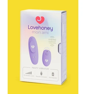 Вібратор в трусики з пультом Lovehoney Mon Ami Panty Vibrator для клітора, бузковий