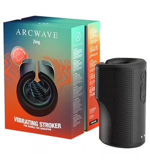Вібруючий мастурбатор Arcwave Zing Black, відкритий, чорний
