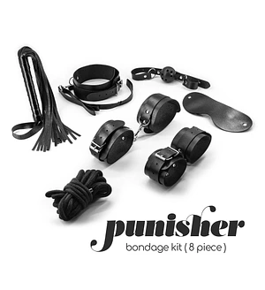 Комплект для БДСМ CRUSHIOUS Punisher чорний, 8 предметів