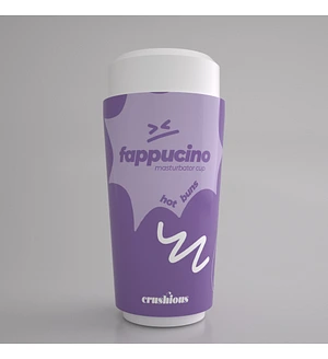 Портативний анальний мастурбатор CRUSHIOUS FAPPUCINO у вигляді стаканчика кави, з кришкою