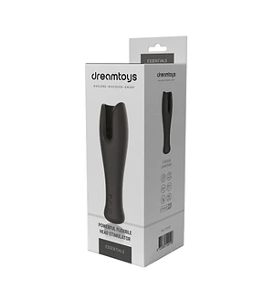 Мастурбатор для голівки Dream Toys Essentials, чорний, 19,5 см