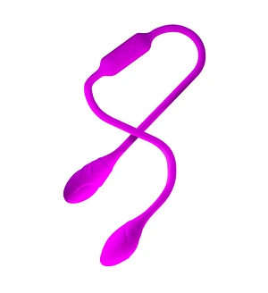 Гнучкий вібростимулятор для пар PRETTY LOVE Dream Lover's Whip, фіолетовий, 65.5 х 3.2 см