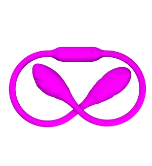 Гнучкий вібростимулятор для пар PRETTY LOVE Dream Lover's Whip, фіолетовий, 65.5 х 3.2 см