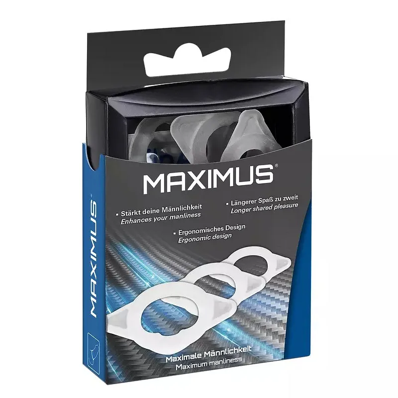 Набір ерекційних кілець Joydivision MAXIMUS XS/S/M з еластичного силікону, прозорі, 3 шт.