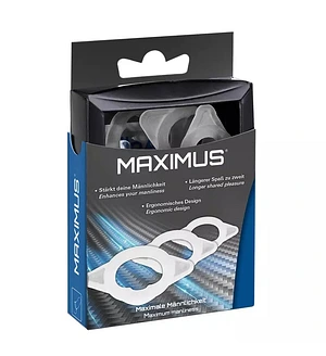 Набір ерекційних кілець Joydivision MAXIMUS XS/S/M з еластичного силікону, прозорі, 3 шт.