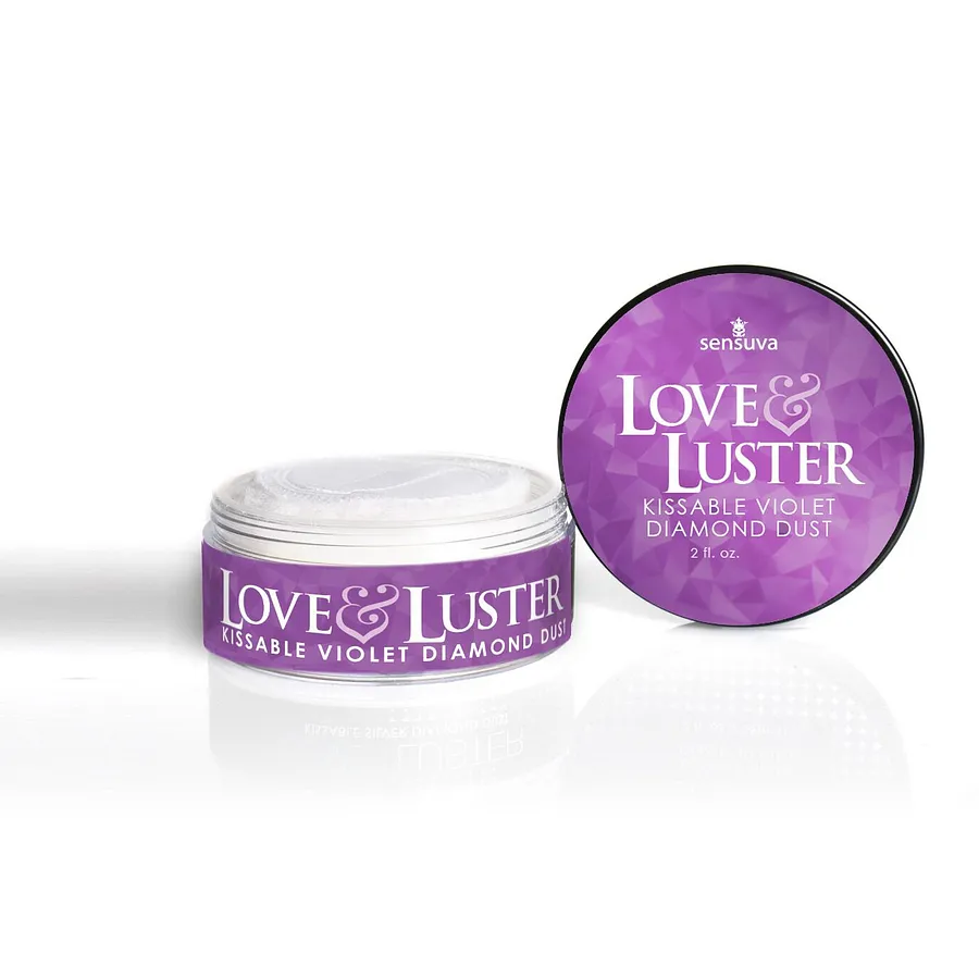 Мерехтлива пудра для тіла Sensuva - Love & Luster Kissable Violet Diamond Dust (18 г) їстівна
