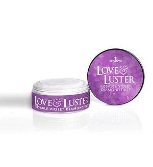 Мерехтлива пудра для тіла Sensuva - Love & Luster Kissable Violet Diamond Dust (18 г) їстівна