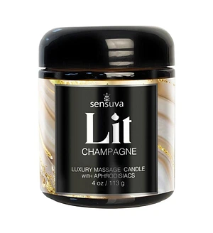 Масажна свічка Sensuva Lit Champagne Massage Candle 113г
