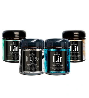 Набір масажних свічок LIT 4 piece Variety Pack Luxury Massage Candles (4 шт по 113 г)