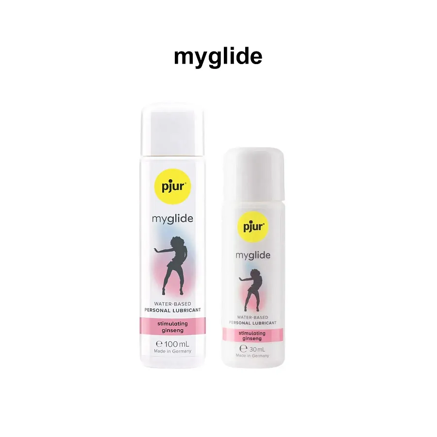 Збуджувальний лубикант на водній основі Pjur myglide , із женьшенем, тепло+поколювання