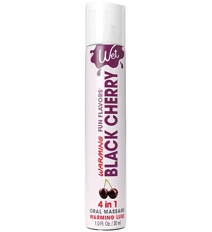 Зігрівальний лубрикант на водній основі Wet Warming Black 4 in 1, без цукру