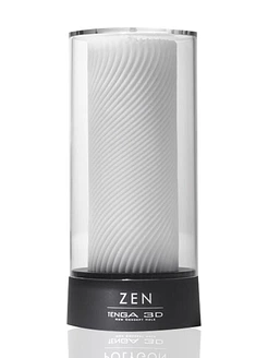 Мастурбатор Tenga 3D Zen, дуже ніжний, з антибактеріального еластомеру зі сріблом
