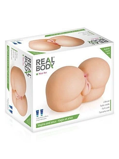 Мастурбатор-попка Real Body — Nice Ass, два входи: вагіна та попка