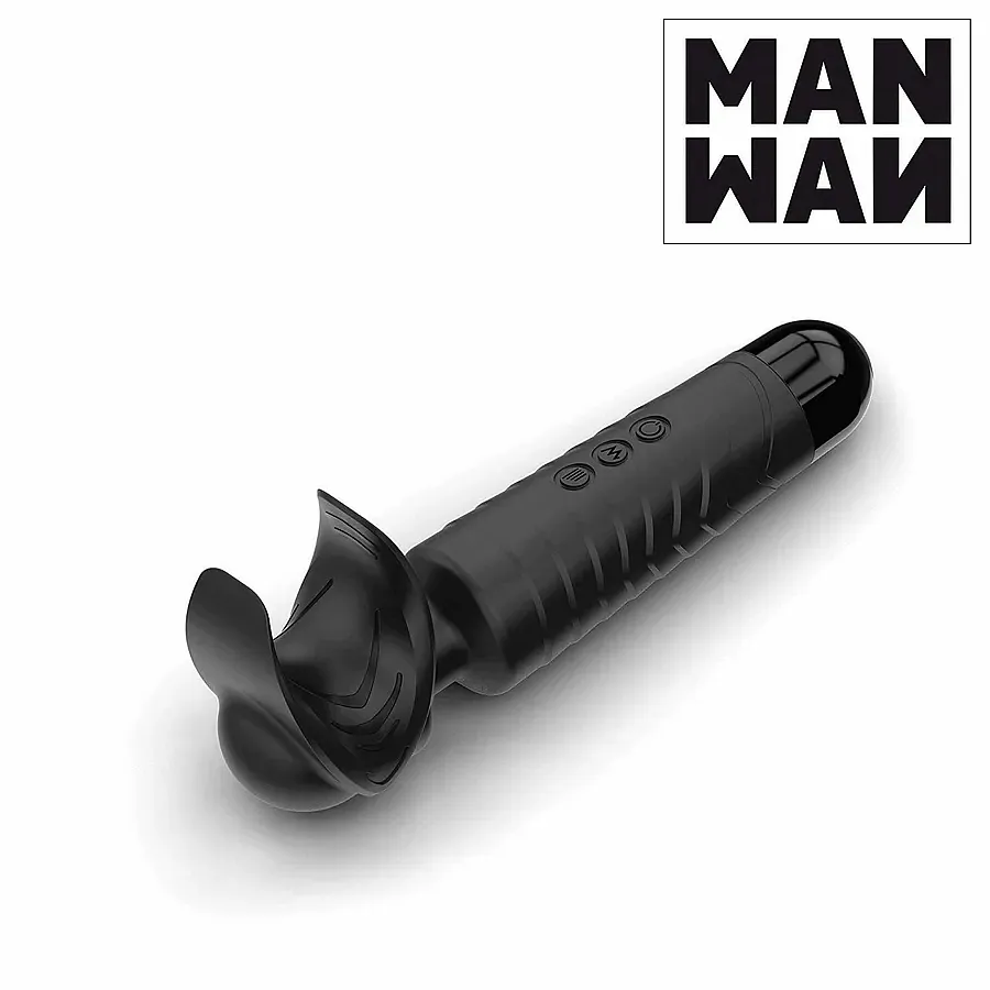 Мастурбатор-вібромасажер Manwan MAN.WAND, відмінно для пар, вібро-мінет, 20 режимів