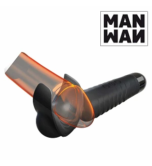 Мастурбатор-вібромасажер Manwan MAN.WAND, відмінно для пар, вібро-мінет, 20 режимів
