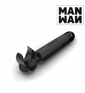 Мастурбатор-вібромасажер Manwan MAN.WAND, відмінно для пар, вібро-мінет, 20 режимів