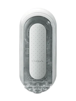 Мастурбатор Tenga Flip Zero White, змінна інтенсивність стимуляції, розкладний