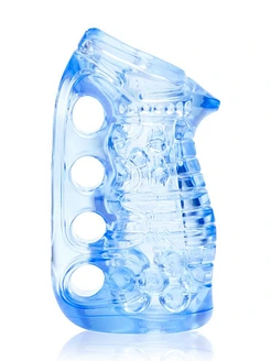 Мастурбатор Fleshlight Fleshskins Grip Blue Ice, надійна фіксація на руці, відмінно для пар та мінета