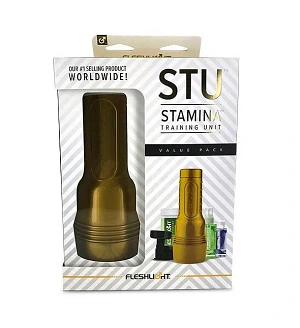 Мастурбатор Fleshlight STU Value Pack: присоска, змазка, очищувальний та відновлювальний засіб