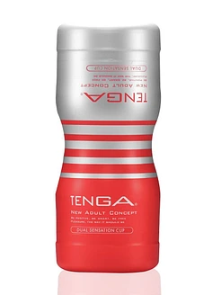 Мастурбатор Tenga Dual Sensation Cup двосторонній, із двома незалежними каналами