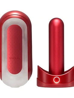 Набір мастурбатора із нагрівачем Tenga Flip Zero Red + Flip Warmer