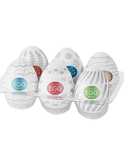 Набір мастурбаторів-яєць Tenga Egg New Standard Pack (6 яєць)