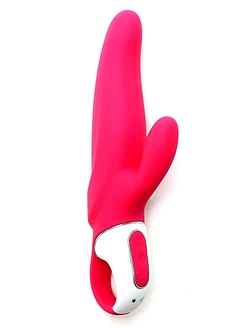 Потужний вібратор-кролик Satisfyer Vibes Mr. Rabbit, два мотори, литий силікон, 12 режимів роботи