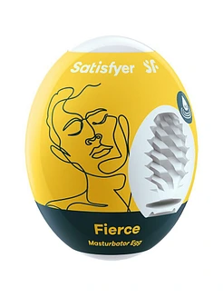 Самозмащувальний мастурбатор-яйце Satisfyer Masturbator Egg Fierce, одноразовий, не потребує змазки