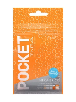 Мастурбатор TENGA Pocket Hexa-Brick