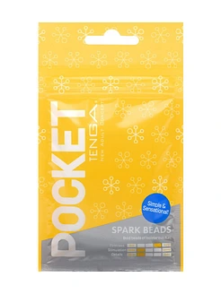 Мастурбатор TENGA Pocket Spark Beads