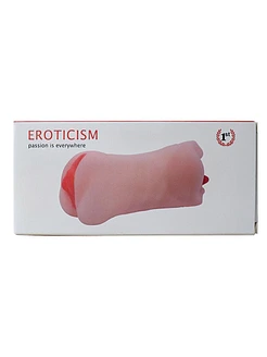 Двосторонній мастурбатор Men Powerup Eroticism: вагіна та ротик