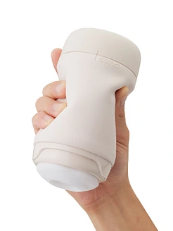 Мастурбатор TENGA PUFFY LATTE BROWN, ультрам’який матеріал, багаторазовий, наскрізний