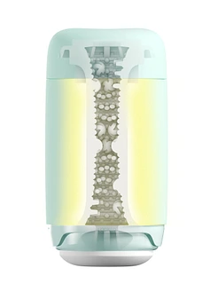 Мастурбатор TENGA PUFFY MINT GREEN, ультрам’який матеріал, багаторазовий, наскрізний