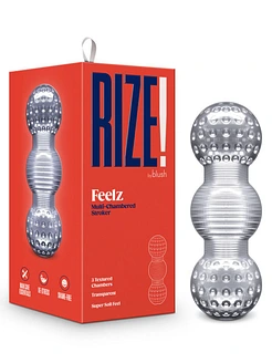 Мастурбатор Blush Rize – Feelz Masturbator – Clear, мультитекстура, ефект вакууму