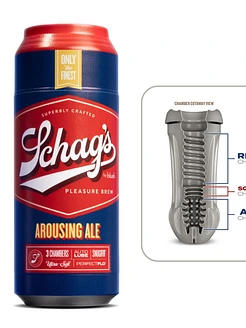 Мастурбатор – банка пива Blush Schag's Arousing Ale Masturbator – Frosted, самозмащуваний, вакуум