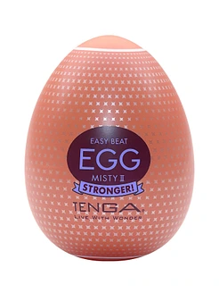 Мастурбатор-яйце Tenga Egg Misty II, щільний TPE, пробник лубриканту 5 мл