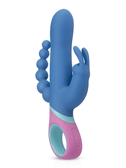 Вібратор-кролик з ротацією и анальним стимулятором PMV20 Vice - Double Vibrator