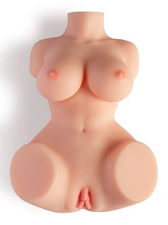 Мастурбатор-мініторс з вібрацією Real Body Real Emily, вагіна та анус, 29,5х19,3 см