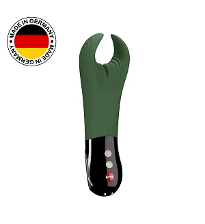 Вібратор для пеніса Fun Factory MANTA moss green/black, підходить для парних ігор